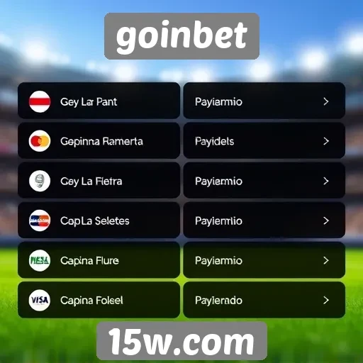 Métodos de pagamento aceitos pelo goinbet